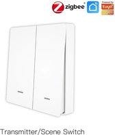 Yagusmart Zigbee Scène Schakelaar - 3 Gang Draadloze Wandschakelaar, Werkt Met Tuya Hub