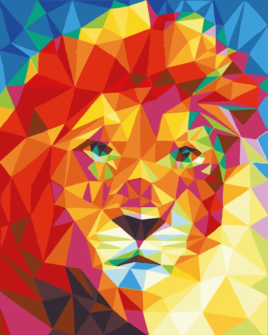 Paint by Number - Schilderen op Nummer - Lion - paintbynumber.eu