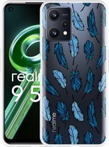 Realme 9 5G Hoesje Feathers - Designed by Cazy