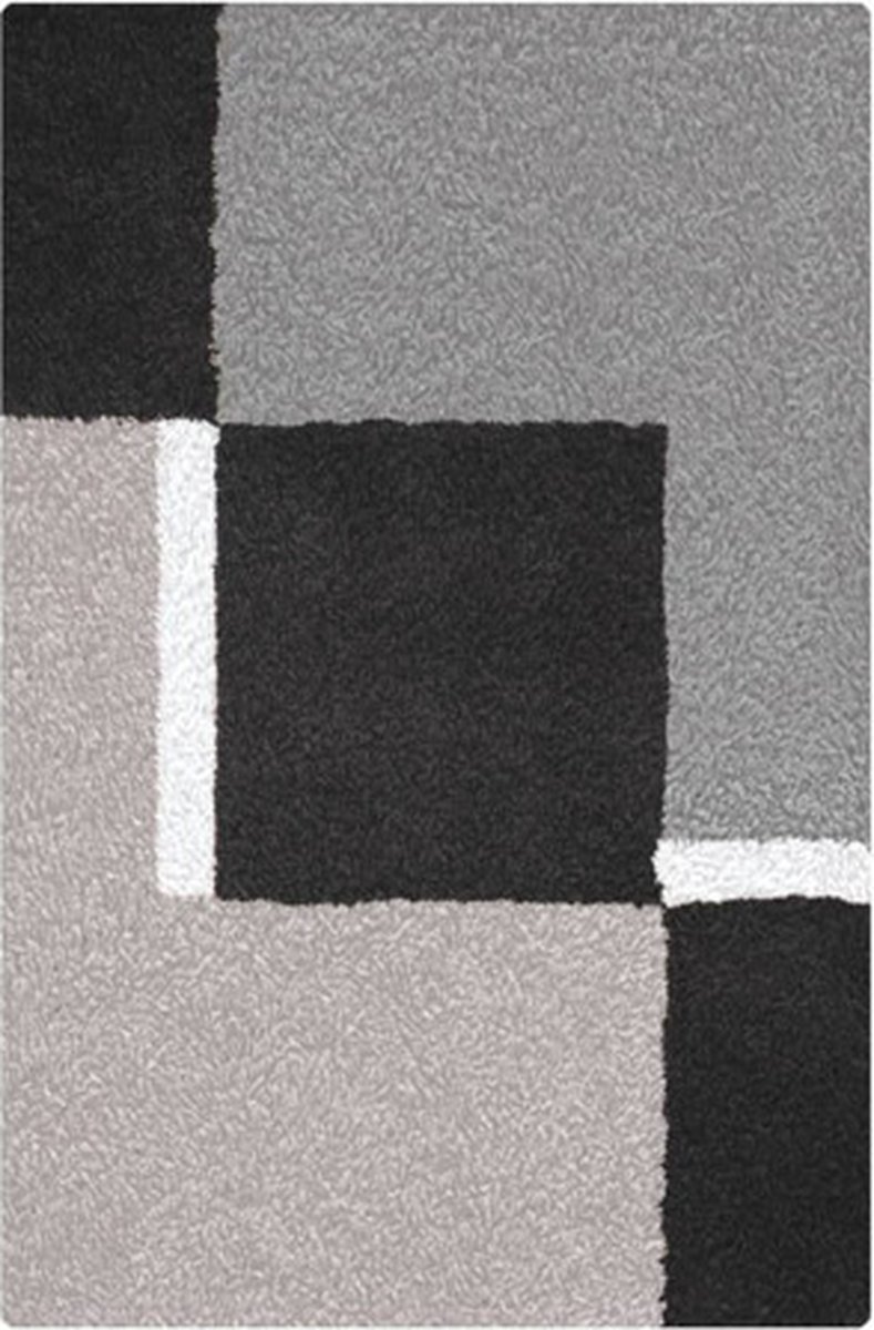 Kleine-Wolke-Badmat-Dakota-Platinum-60x90-cm-grijs-en-zwart