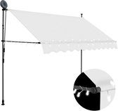 Auvent extensible manuellement avec LED 250 cm crème