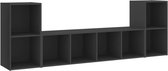 vidaXL-3-delige-Tv-meubelset-spaanplaat-grijs