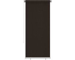 vidaXL - Rolgordijn - voor - buiten - 105(B)x230(H) - cm - HDPE - bruin