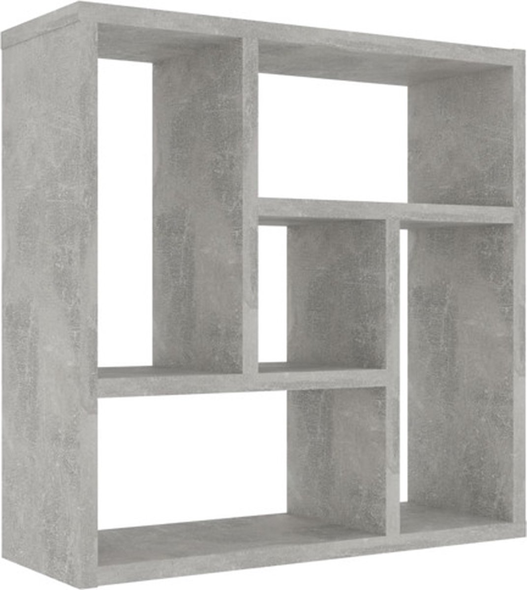 vidaXL Wandschap - 45x16x45 - cm - bewerkt - hout - betongrijs