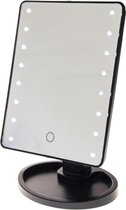 United Entertainment ® - Spiegel met LED verlichting - 29x17 cm - Zwart