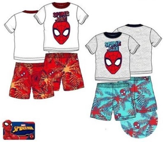 Spider-Man Pyjama - Shortama - Miami Rood - 116