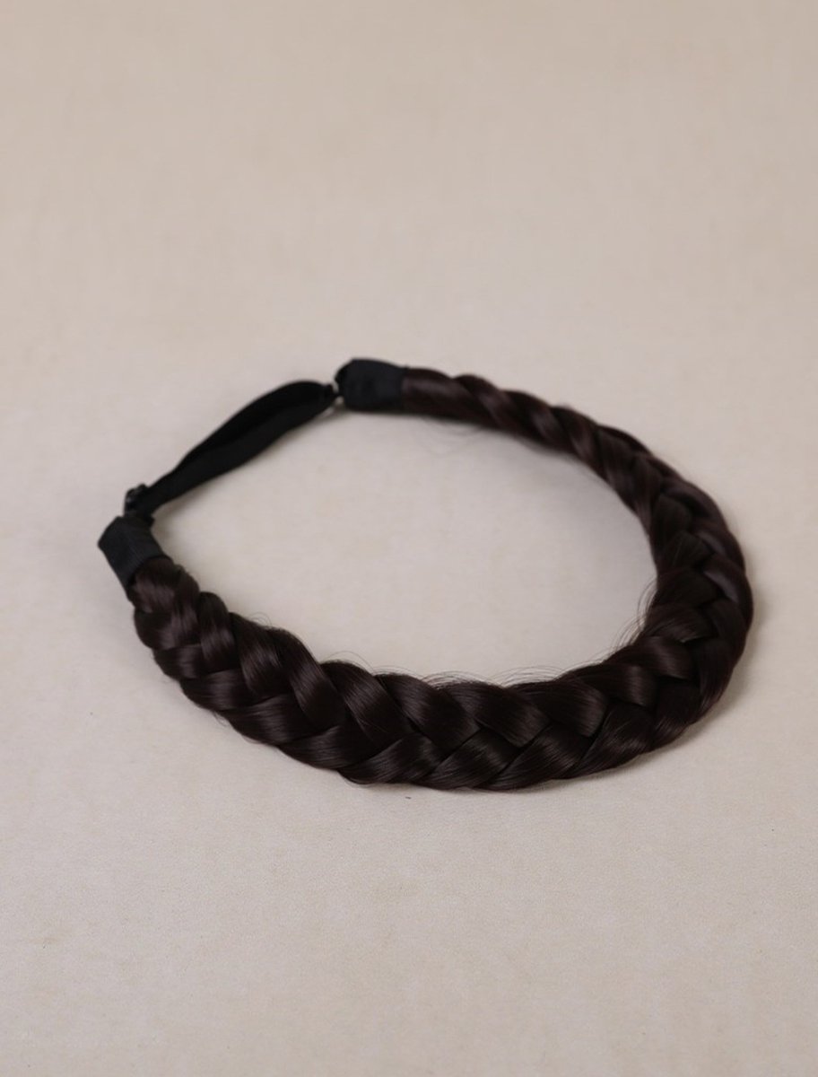 Pinned By K - Hair Braids - Dark Chocolate - Festival Look - Haarband - Haarvlecht
