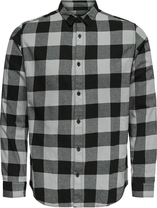 Only & Sons Shirt Onsgudmund Ls Checked Shirt Noos 22007112 Griffin Men Size - M