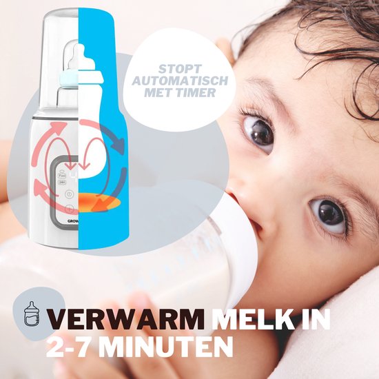 RYER Flessenwarmer 5 in 1 - LCD Scherm - Geschikt voor alle Babyflessen van RYER — afbeelding 3