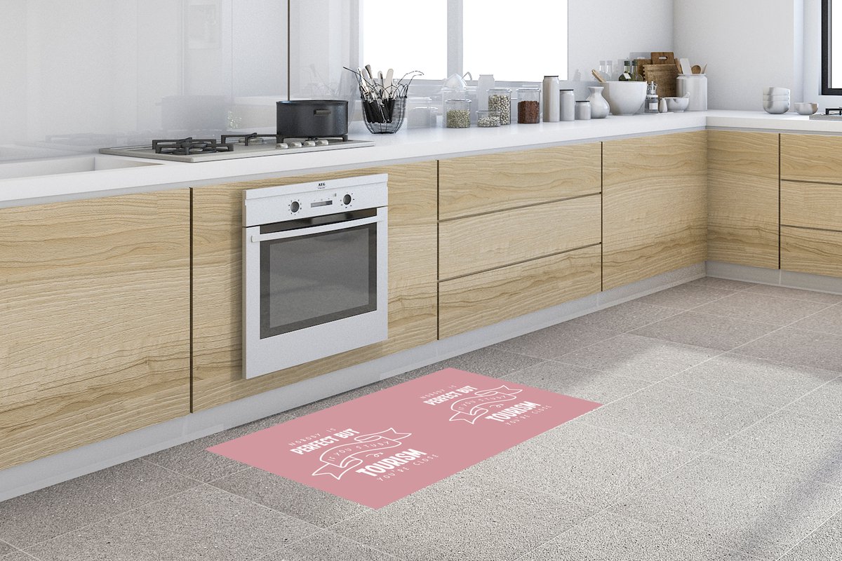KitchenYeah Keukenloper - Loper keuken - Toerisme - Spreuken - Studenten - Uni - Keukenloper vinyl multicolor, foto 2