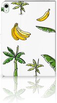 Beschermhoes iPad Air (2020/2022) 10.9 inch Hoesje met Standaard Banana Tree