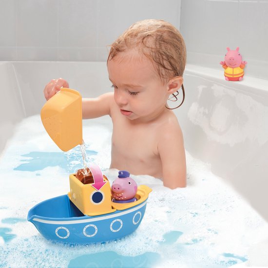 Peppa Pig - Opa Pig Spetter & Schenk Boot - Badspeelgoed van Tomy — afbeelding 5