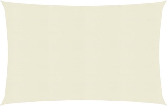 vidaXL - Zonnezeil - 160 - g/m² - 2x3 - m - HDPE - crèmekleurig