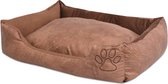 VidaXL Coussin de lit pour chien - Cuir artificiel PU - M - Beige