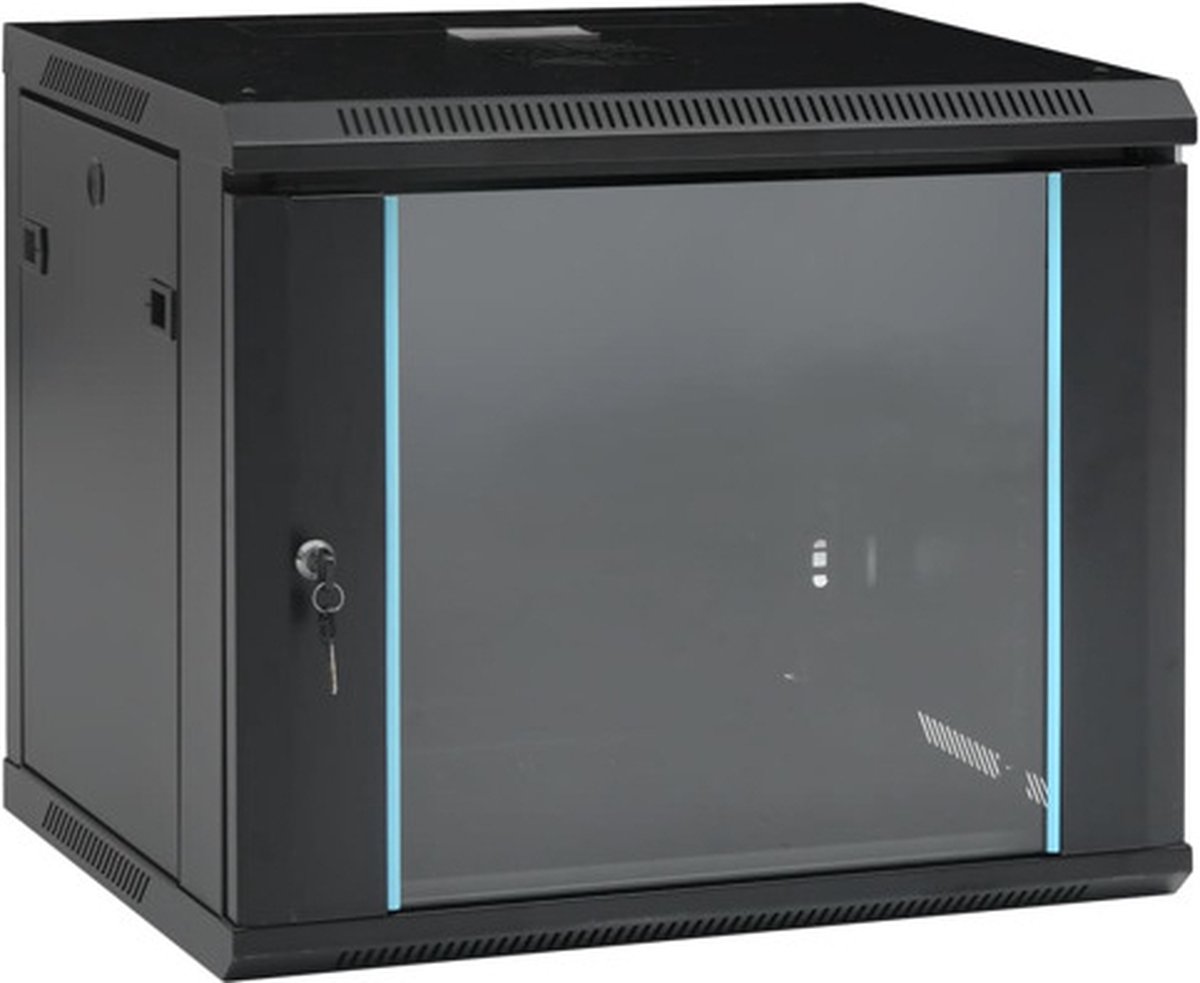 vidaXL Netwerkkast voor aan de muur 9U 19" IP20 600x450x510 mm