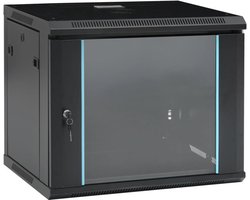 vidaXL – Netwerkkast – voor – aan – de – muur – 9U – 19″ – IP20 – 600x450x510 – mm