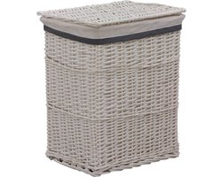 vidaXL - Wasmand - wilgen - wit