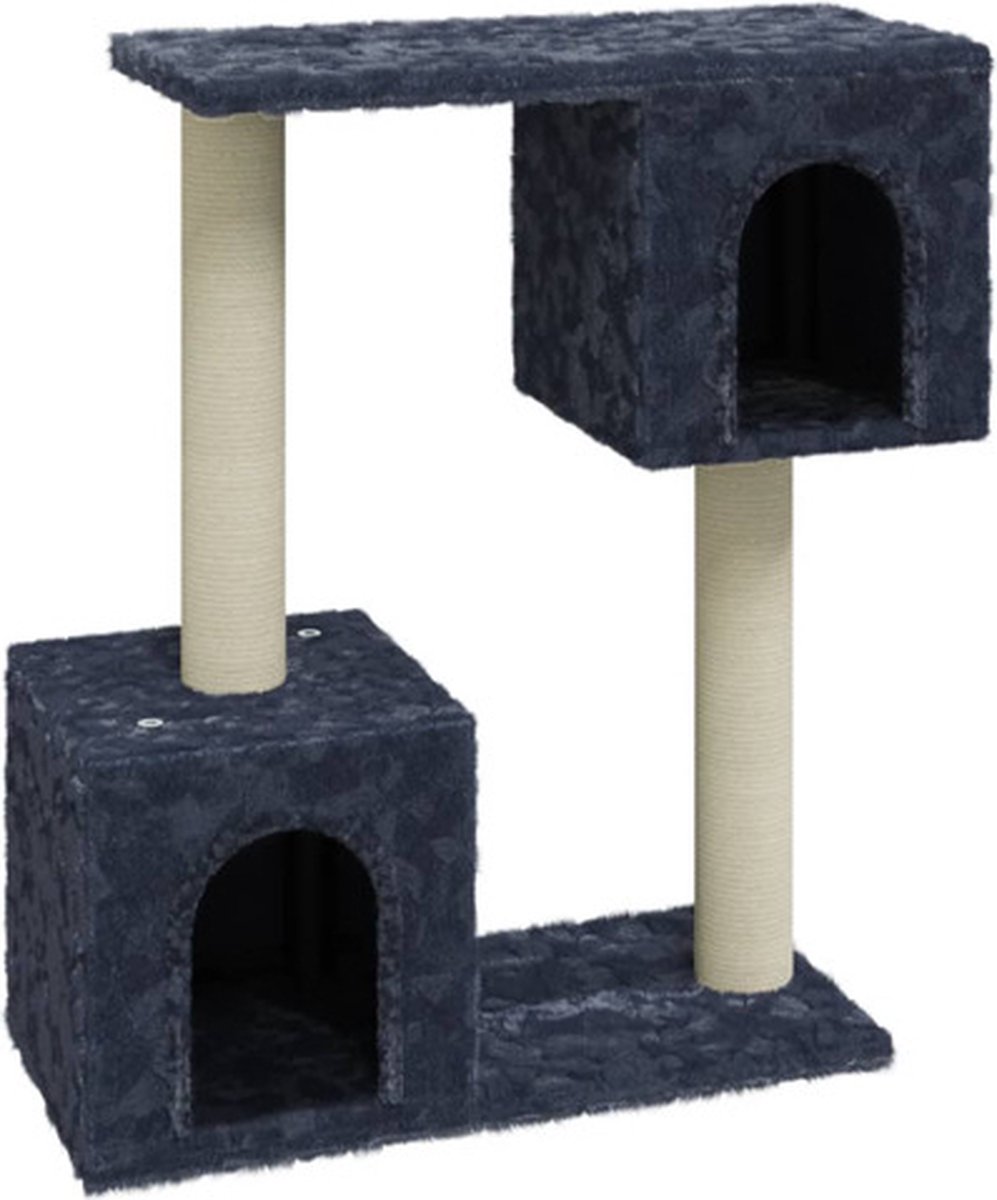 vidaXL Kattenmeubel met sisal krabpalen 60 cm donkergrijs