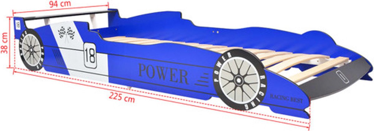 vidaXL vidaXL Raceauto Kinderbed - afbeelding 5