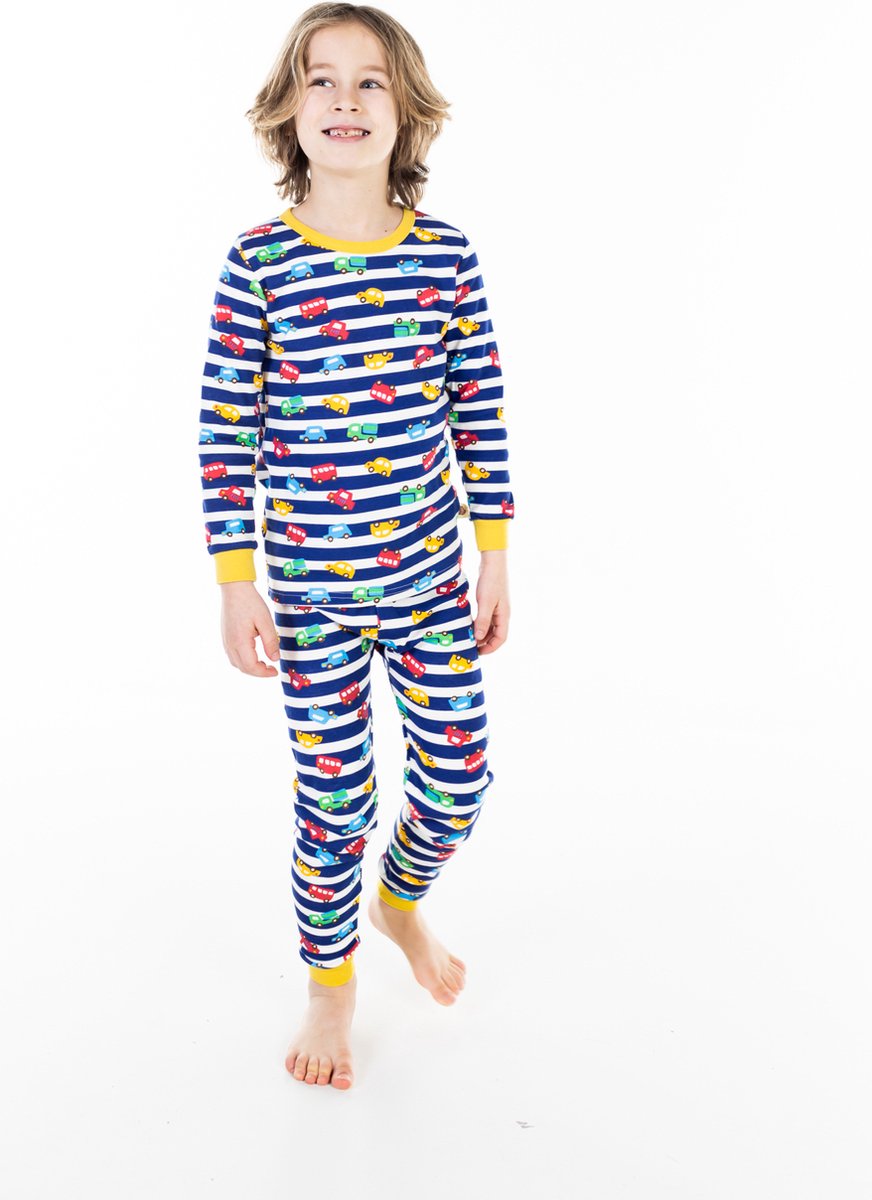 Pyjama met Auto's voor kinderen - 100% Katoen - Super Comfortabel