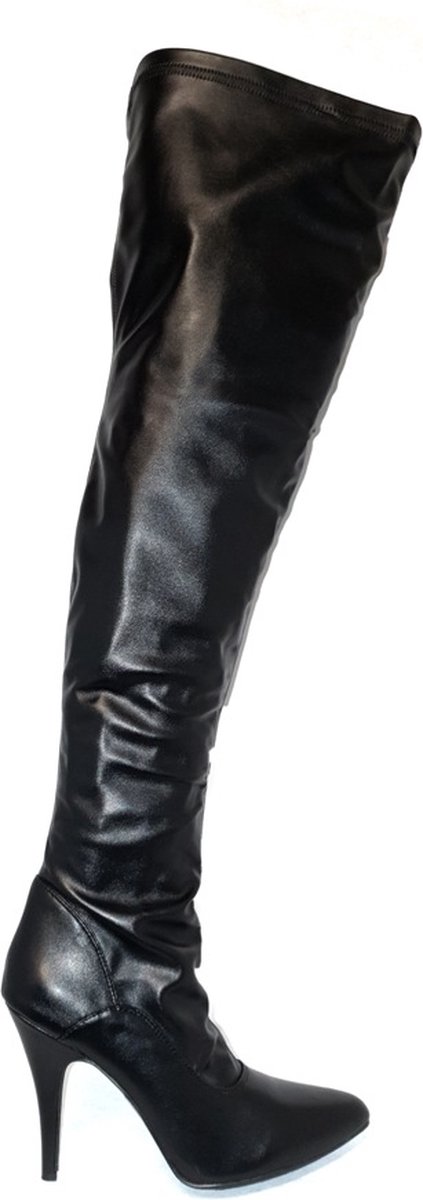 Soisbelle  Imitatie Lakleren Overknee Boot X301 Zwart Maat 36