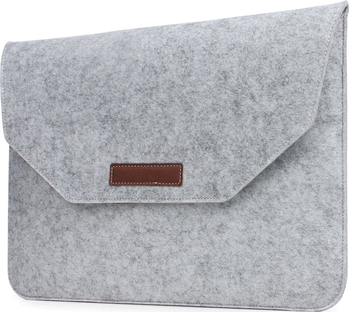 Mobigear Laptophoes geschikt voor Vilt Laptop | Mobigear Envelope Sleeve 13 inch Laptop hoes - Grijs