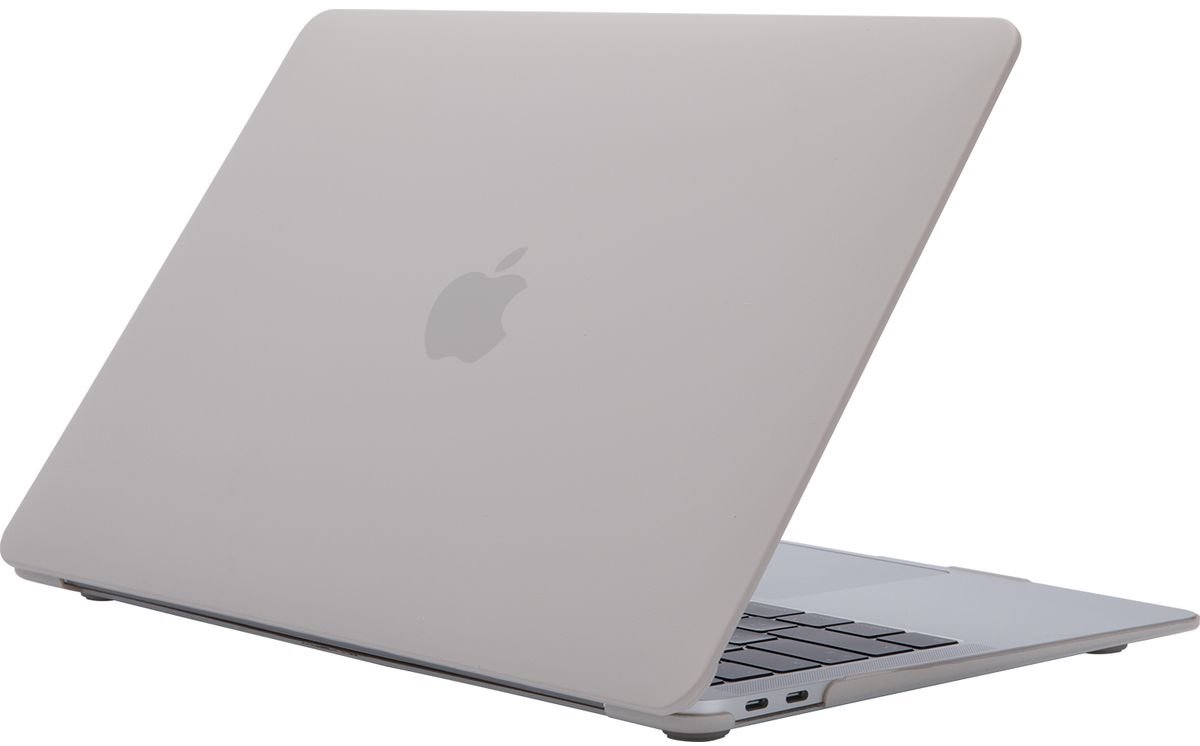 Mobigear Laptophoes geschikt voor Apple MacBook Air 13 Inch (2018-2020) Hoes Hardshell Laptopcover MacBook Case | Mobigear Cream Matte - Grijs - Model A1932 / A2179 / A2337