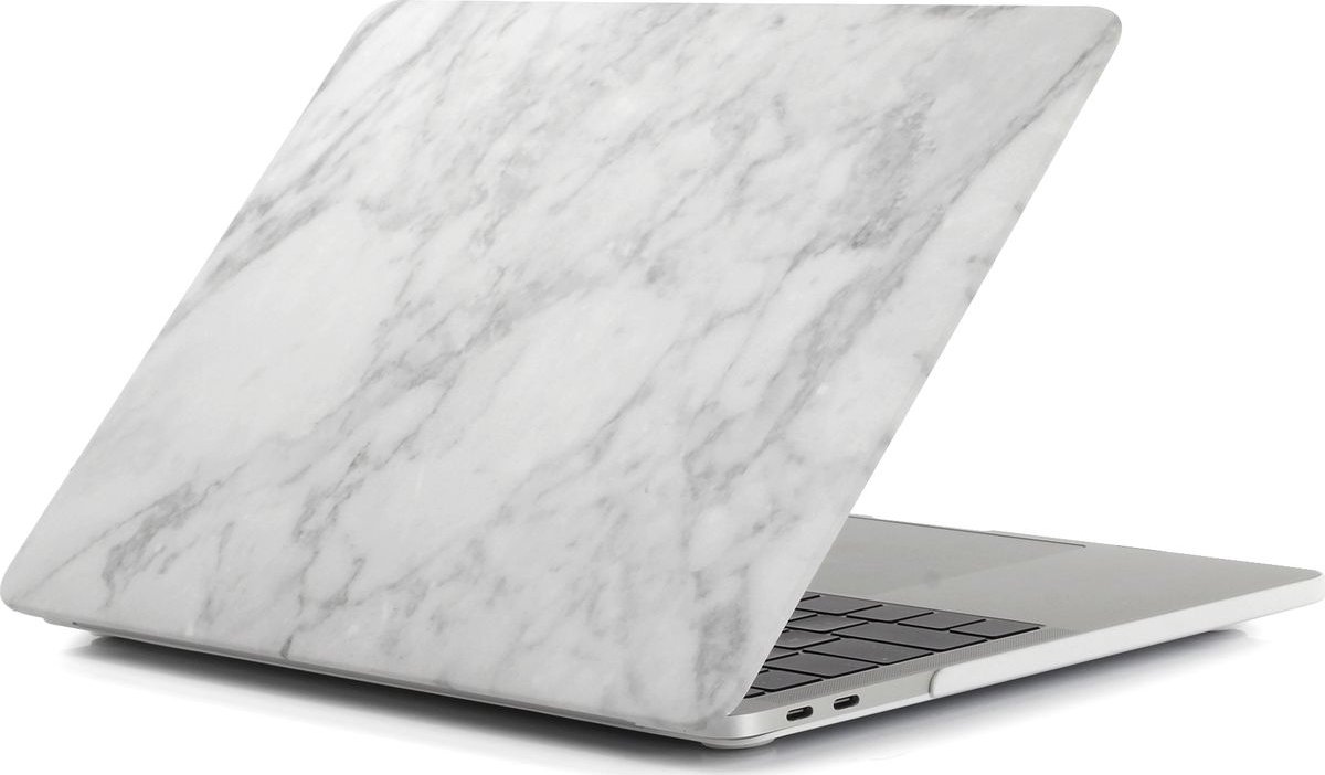 Mobigear - Laptophoes geschikt voor Apple MacBook Pro 14 Inch (2021-2024) Hoes Hardshell Laptopcover MacBook Case | Mobigear Marble - Grijs - Model A2442 / A2779 / A2918 / A2992
