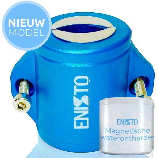 ENISTO® Magnetische Waterontharder Small – Waterontharder Magneet – Douchefilter – Waterontkalker – Waterverzachter – Antikalk – Blauw – RVS