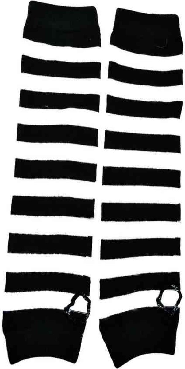 Poizen Industries Armwarmer STRIPE Zwart/Wit