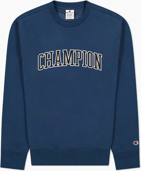 Champion - Sweater Logo Navy - Heren - Maat L - Regular-fit