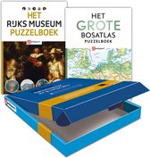Denksport Cadeaubox Rijksmuseum Puzzelboek en Grote Bosatlas 1 Puzzelboek