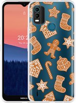 Nokia C21 Plus Hoesje Christmas Cookies - Designed by Cazy