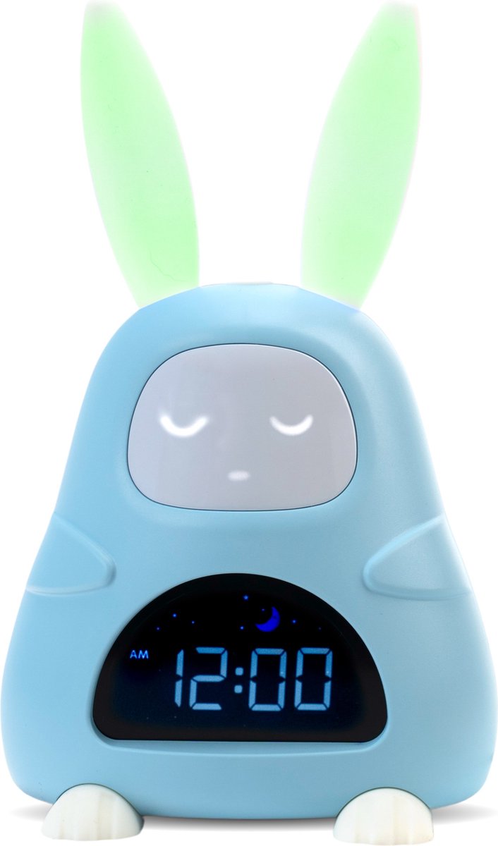 Superity - Kinderwekker - Slaaptrainer - Nachtlampje en wekker - Slaaphulp - Dimbaar - Vier verschillende kleuren - Inclusief Uniek E-Book