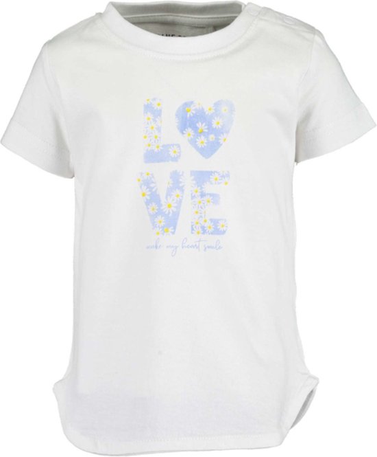Blue Seven-Mini girls knitted shirt-HELLO SPRING -White orig