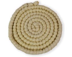 Witbaard Wolcrêpe 100 Cm Schapenwol Naturel
