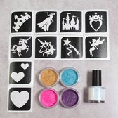 Grimas Sparkling Princess Set - glitter tattoo set