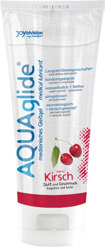 AQUAglide Glijmiddel Kers - 100 ml