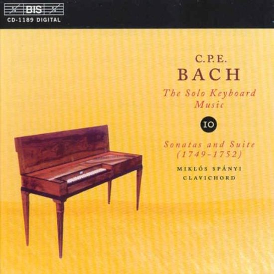 Miklós Spányi - C.P.E. Bach: Solo Keyboard Music Vol 10 (CD)