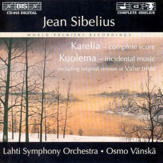 Lahti Symphony Orchestra, Osmo Vänskä - Sibelius: Karelia | Kuolema (CD)