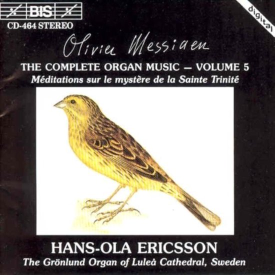 H.O. Ericsson - The Complete Organ Music, Vol 5 (CD)