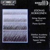 Tapani Valsta, Sibelius Academy String Quartet - Kokkonen: String Quartets, Nos. 1-3/Piano Quintet (CD)