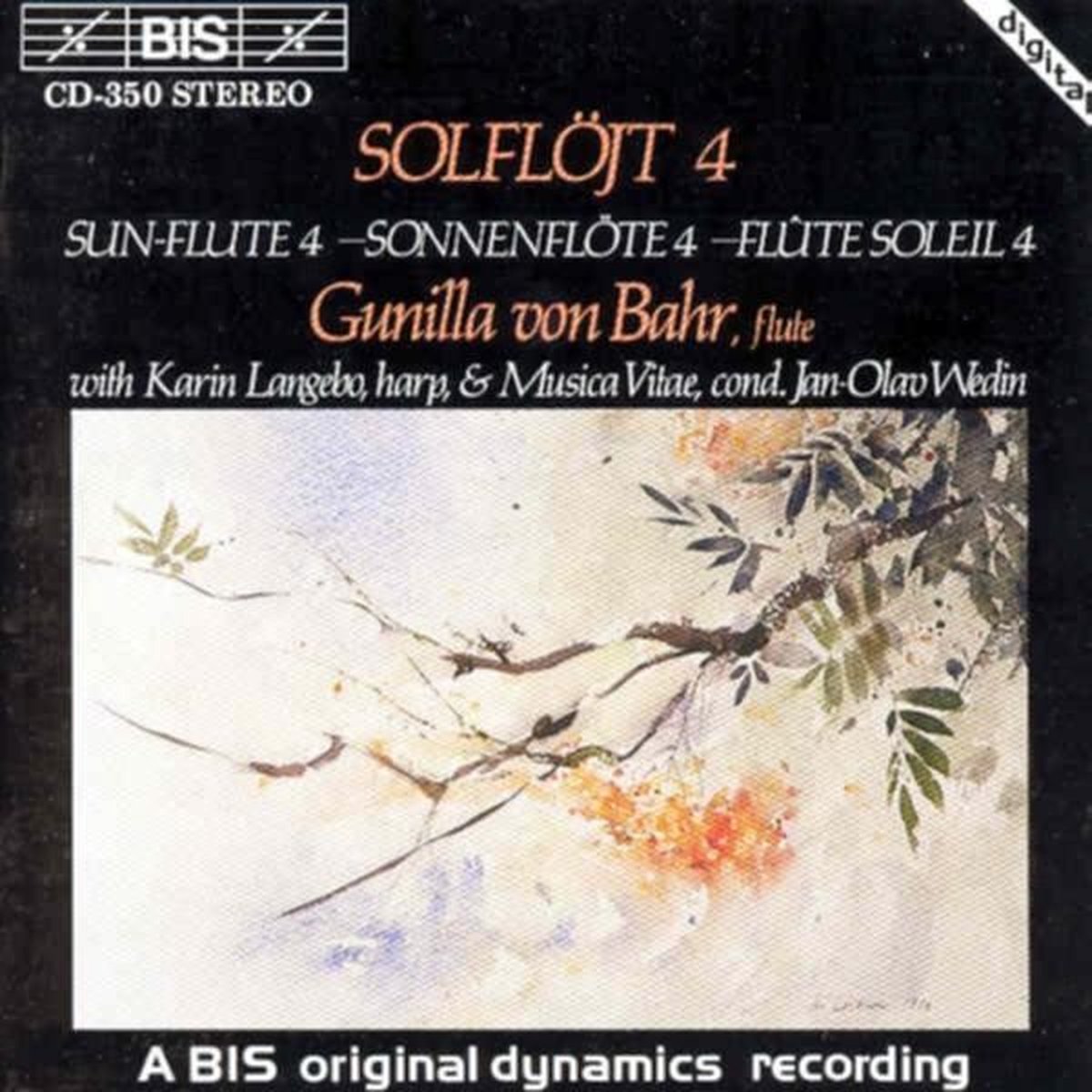Gunilla von Bahr, Karin Langebo, Musica Vitea, Jan-Olav Wedin - Sonneflöte 4 (CD)