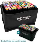 T&T 200 Twinmarkers - Professionele alcohol markers - Dubbelzijdige dual tip markers