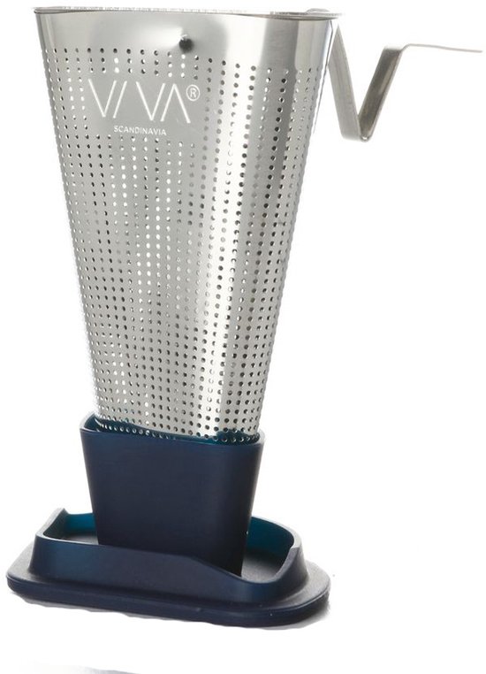 Filtre à Thé Infusion Viva Scandinavia - Acier Inoxydable / Silicone - Bleu Foncé