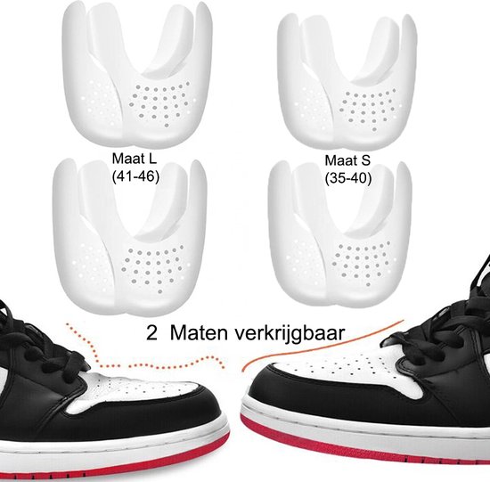 3-Niti Sneaker Crease Protector, Anti-plis d'origine, Couleur Wit, Peut  être utilisé