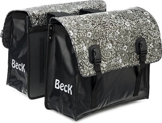 Beck Classic Dubbele Fietstas - 46 Liter - Blackish Pattern
