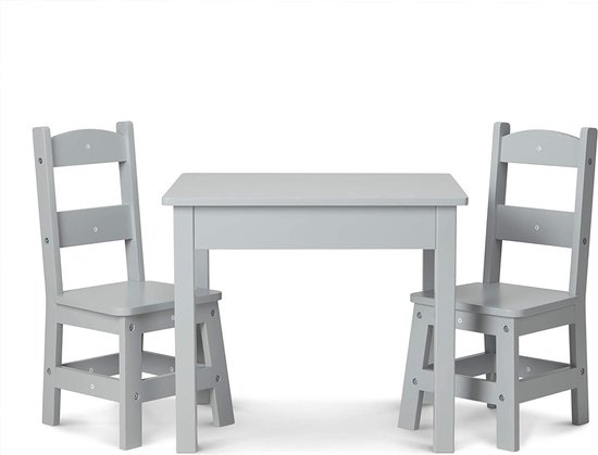 Table Enfant Douceur Gris D60cm - Atmosphera à Prix