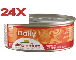 Almo Nature Dailymenu - Kattenvoer Blik - Brokjes Rund - 24x85gr