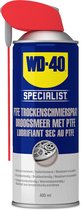 WD-40 Specialist® Droogsmeerspray met PTFE - 400ml - Teflon Spray - Smeermiddel - Beschermt effectief tegen dagelijkse slijtage
